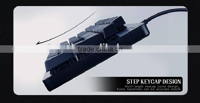87 keys led backlight metal mechanical keyboard