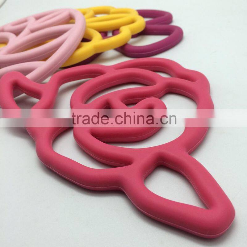 iron pot holder nice sitting on table delicated trivet in rose shape