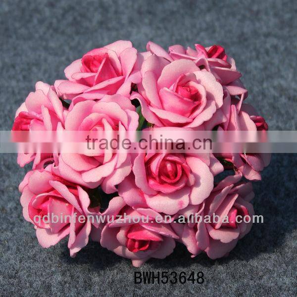 wholesale artificial PU Rose Bouquet for Wedding decoration