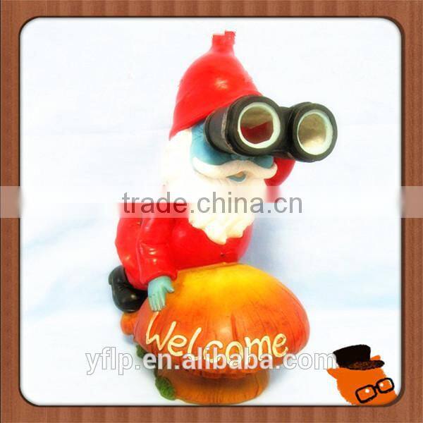 Resin Animal Cute Pig Figurine Led Light Craft for Home Decoration