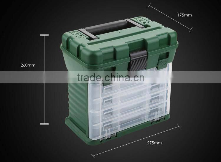 Multifunction plastic fishing gear box