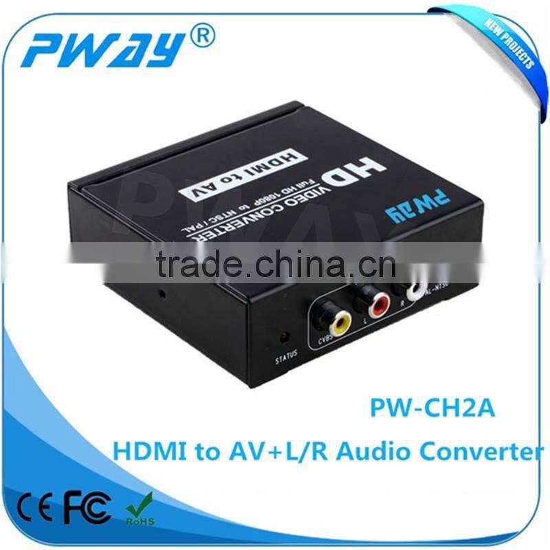HDMI to AV+L/R Audio Converter PW-CH2A