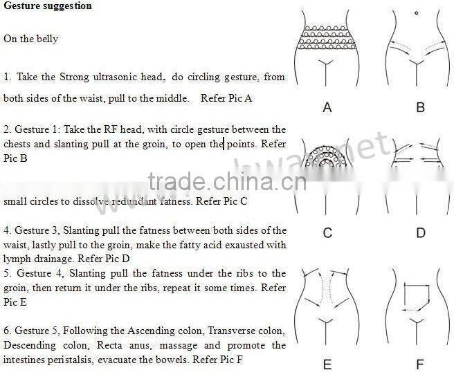 ultrasonic cavitation body slimming cavitation rf machine