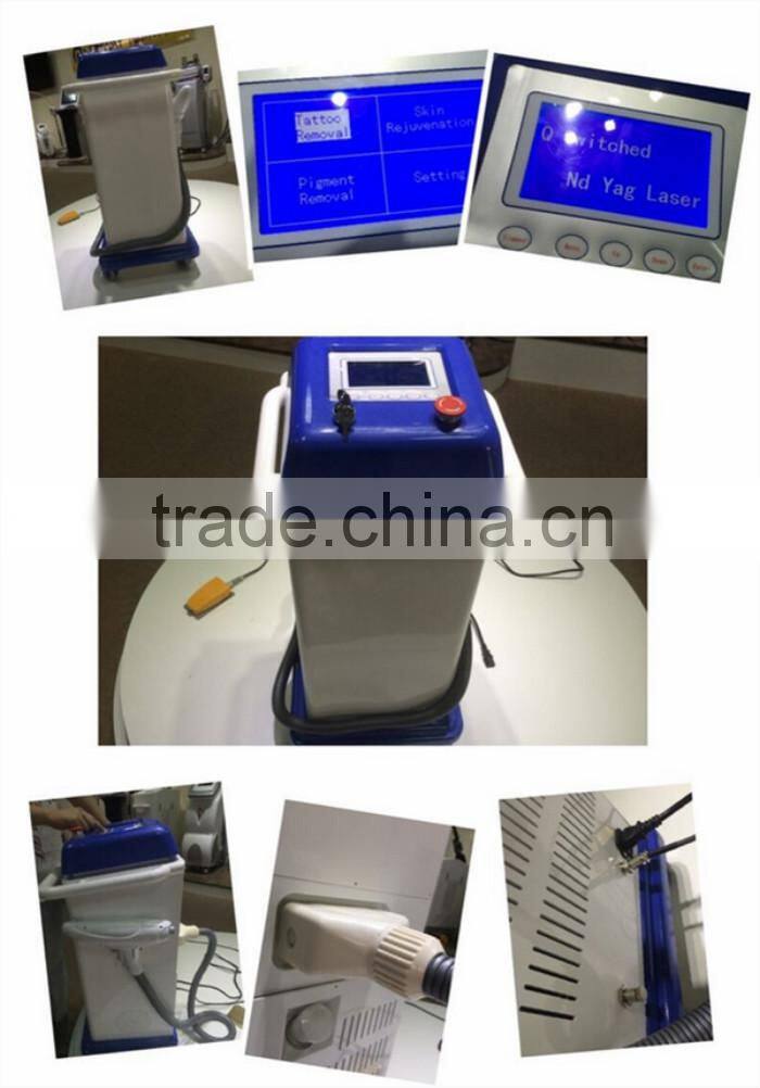 Factory direct sale! High Power Q switch tattoo removal nd yag laser machines / nd yag laser machine prices with CE approved