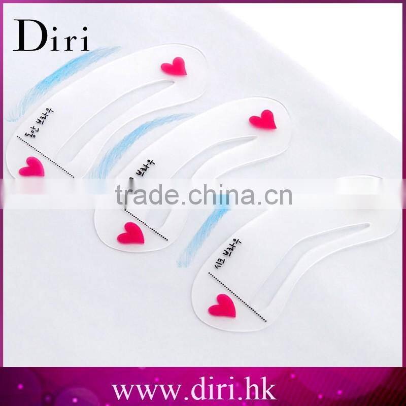 China Factory Plastic DIY Shaping Eyebrow Template, Eyebrow Shape Stencil, Makeup Grooming Tool