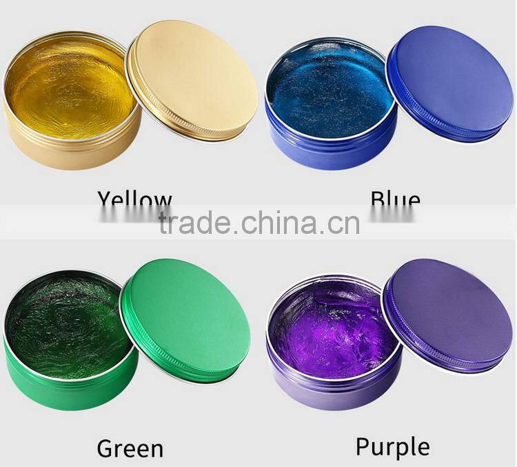 Gloss finish firm hold styling mud edge controll pomade gel wax for nature hair