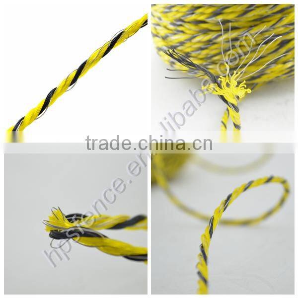 (Chian manufacture)High quality PE UV resistance electric fence twine for fence post