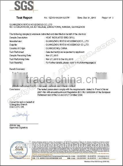 Manufacturer supplier bbq accessories non-stick basket broiler