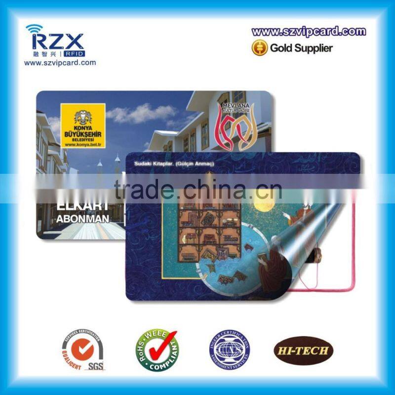 wholesale proximity 13.56mhz pvc proximity prepaid smart card