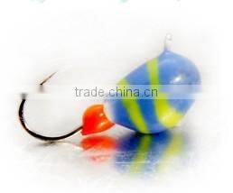 Wholesale rain drop with eye ice fishing jigs