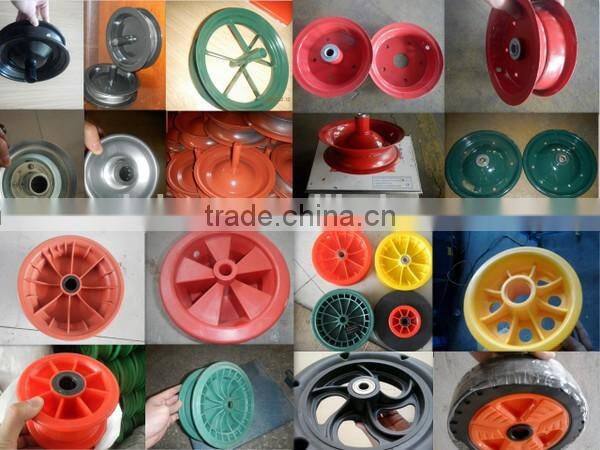 4 to 16 inch steel and PP wheelbarrow hub with bearing or Nylon bore