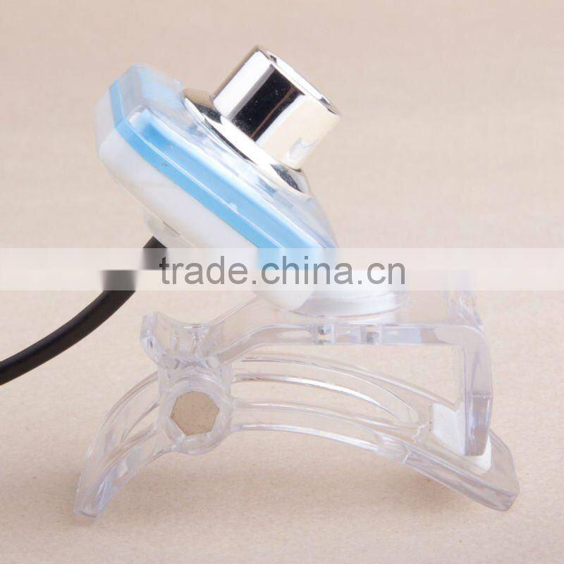 USB Clear Clip Portable Webcam Camera Web Cam for Desktop PC Laptop Skype
