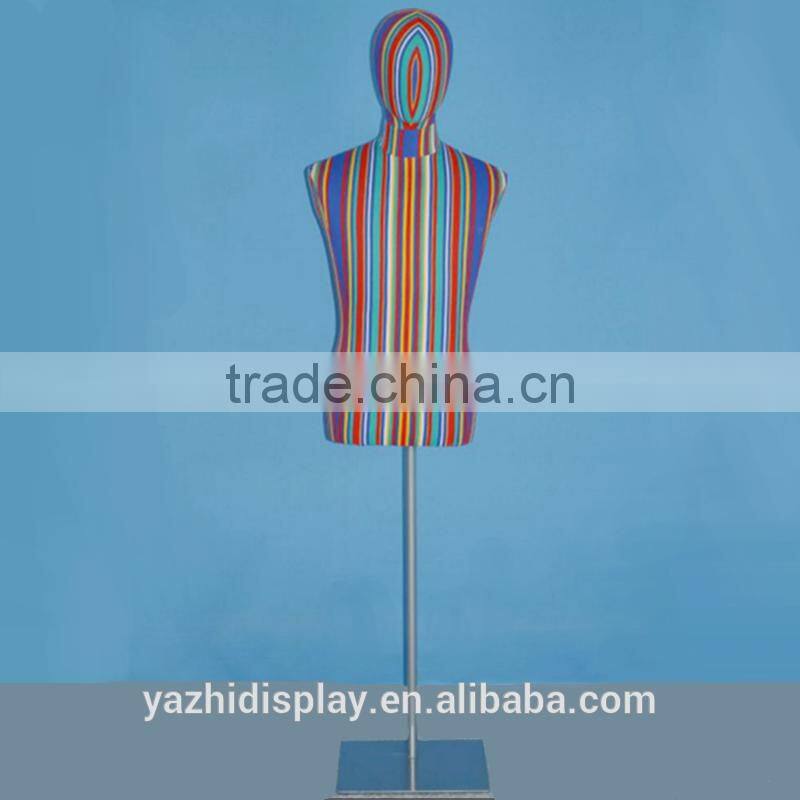 Fabric tailor male torso mannequin for Suit display