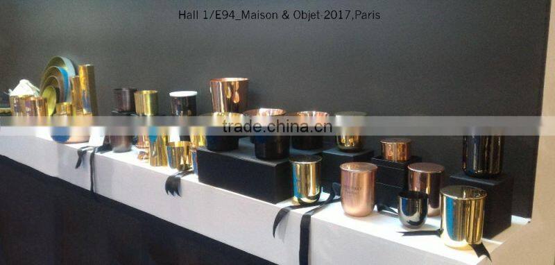 New design brand logo brass copper candle cup