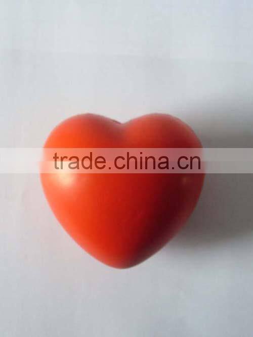 Custom logo pu stress heart