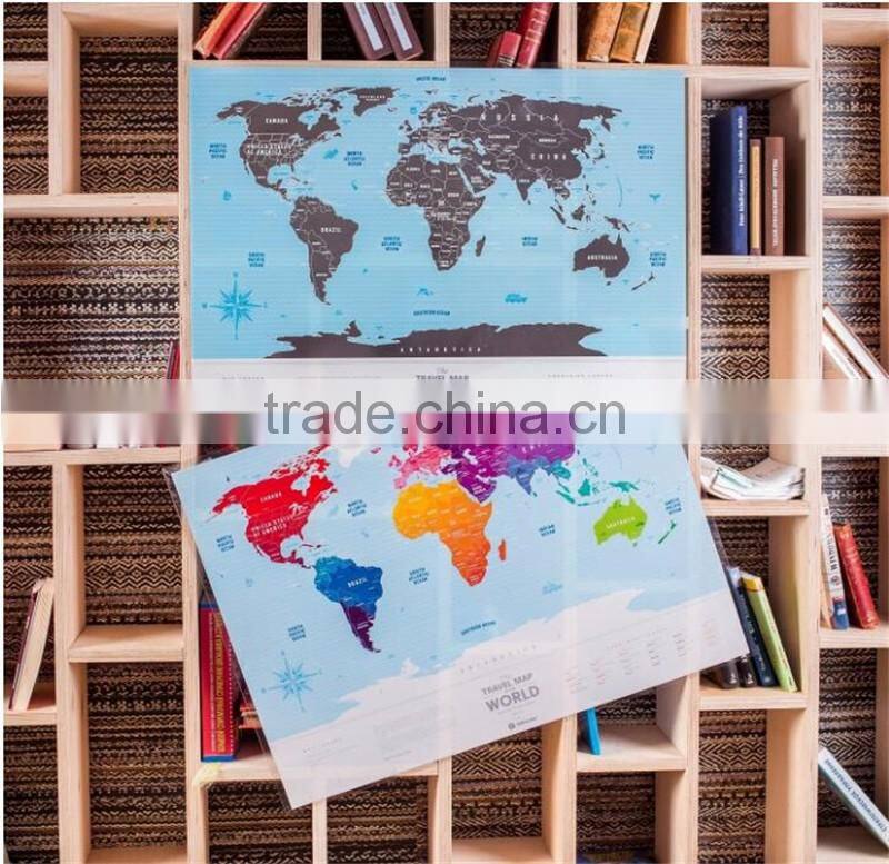 Scratchable Off World Map Large Places I've Been World Travel Map Great Scratchable World Map Gift For Any Traveller