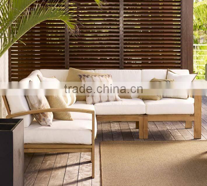 2016 Outdoor furniture pictures teak wood sofa set furniture in China
