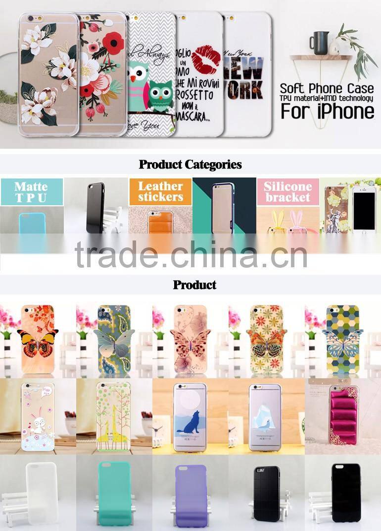 Custom design TPU soft phone case for iphone7, IMD technology phone case,IMD back cover for iphone7