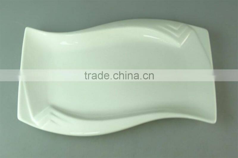 Ornamental White Ceramic Dinner Plate With LOW PRICE,Porcelain Plate For Wholesale