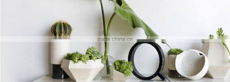 Mini Plain concrete table decoration bare concrete desktop clock