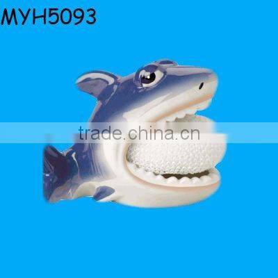 Ladybug ceramic bathroom sponge holder