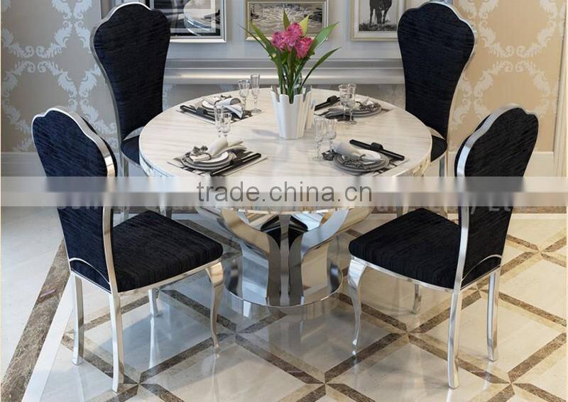 Modern 8 seater marble dining table black stone table