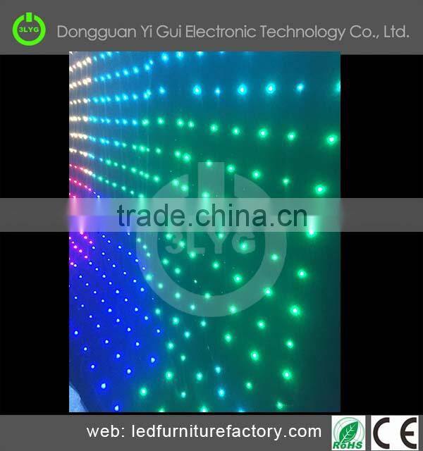 high quality indoor stage backdrops video LED curtain