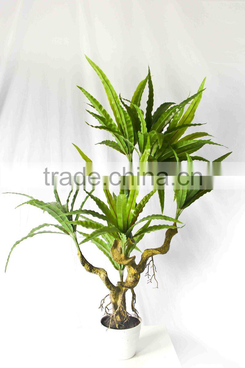 Supply artificial green bonsai plants