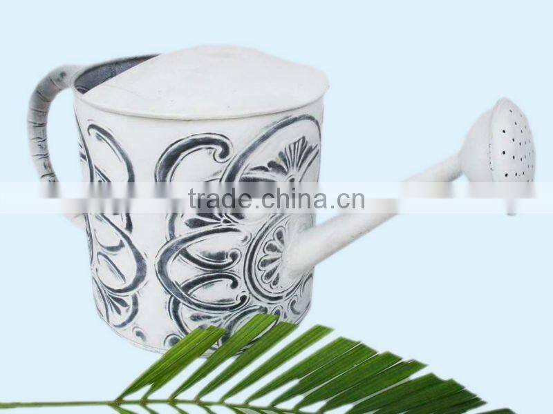 Antique Watering Cans, Heart Design Made of Metal Iron.