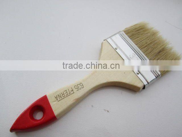 3" bristle paint brush wooden handle