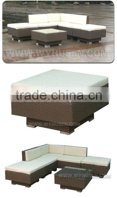 hot sale rattan corner sofa PE rattan