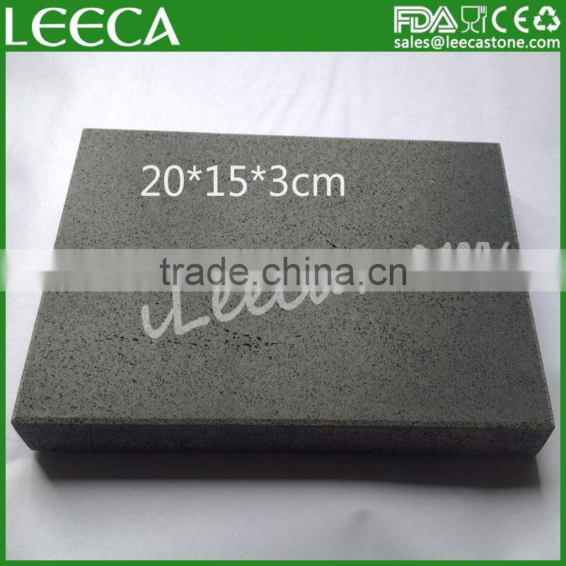 LEECA 3 cm thickness stone/hot lava stone/ grill stone set