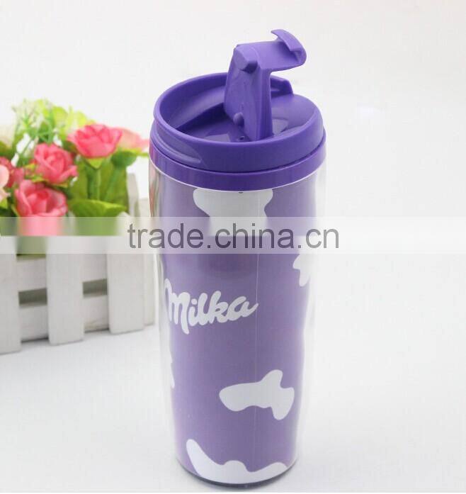 Double Wall Plastic Cup Sports water bottle coffee mug