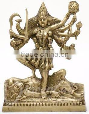 Home decoration use antique decorative metal craft gift bronze kali goddess