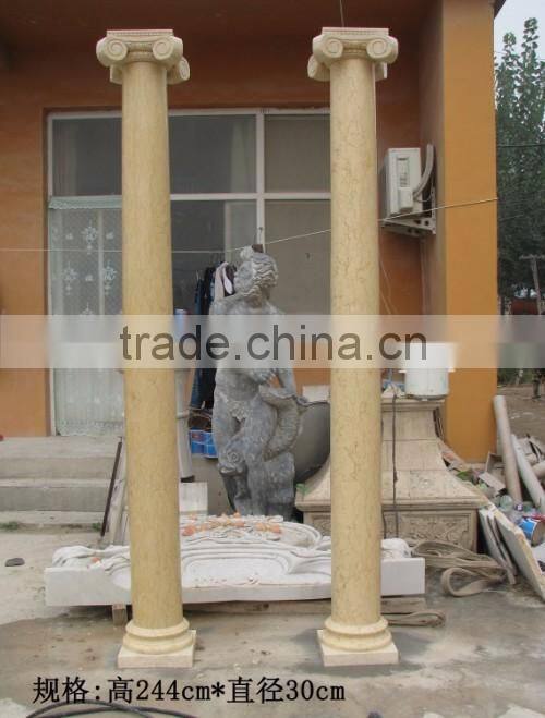 Decorative stone columns doric order marble pillar