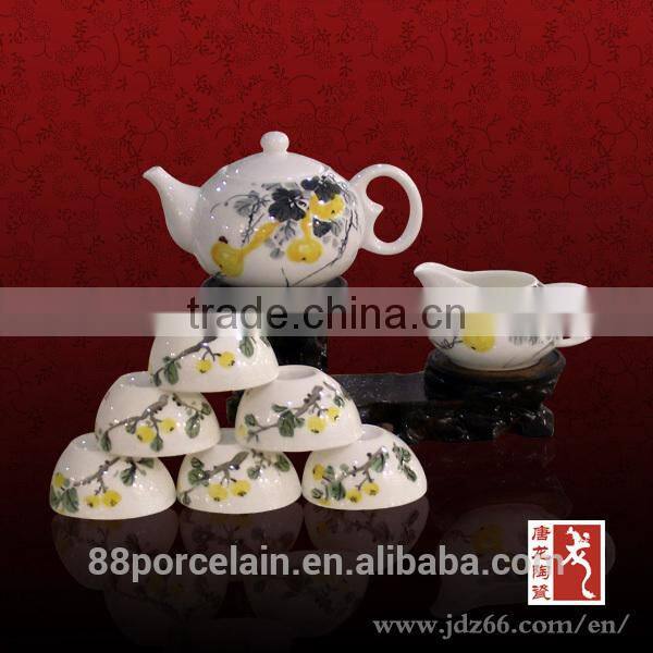 Bone china high quality home decoration porcelain tea set with royal collection for best sale