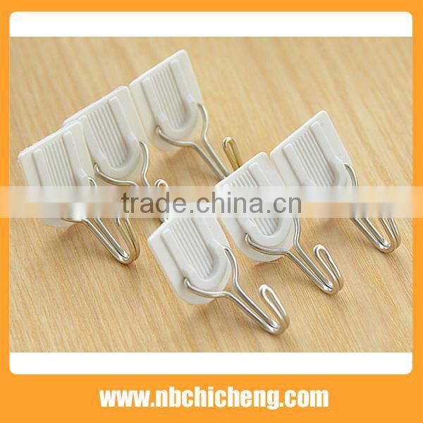 Self Adhesive Plastic Hooks/Plastic Wall Hook/Bathroom Hooks
