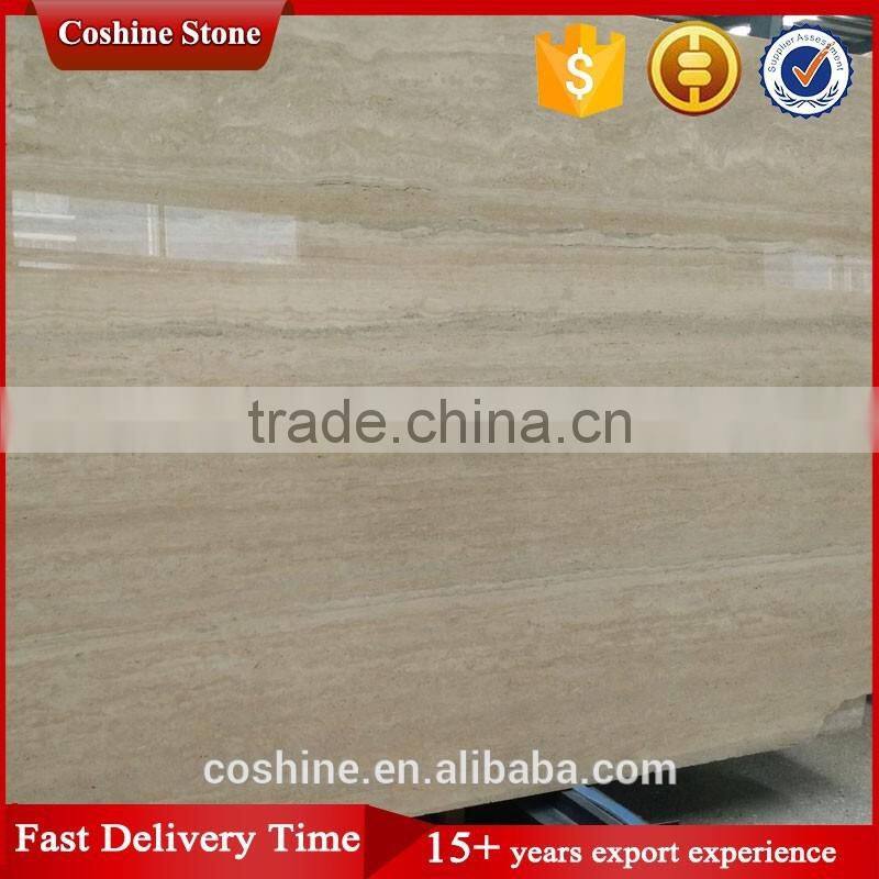 High polished degree silver travertine slab for sale