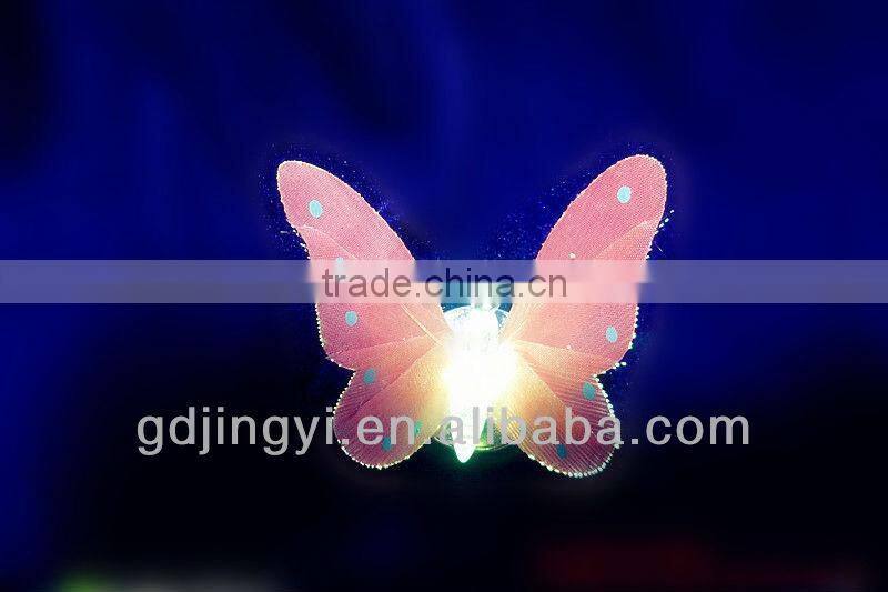 Wholesale small color-changing LED light Acrylic buttefly home decoration