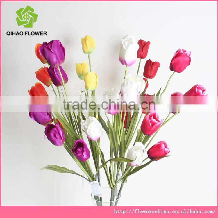 Real touch Decorative Tulip Artificial Tulip Flower for Garden and home decoration