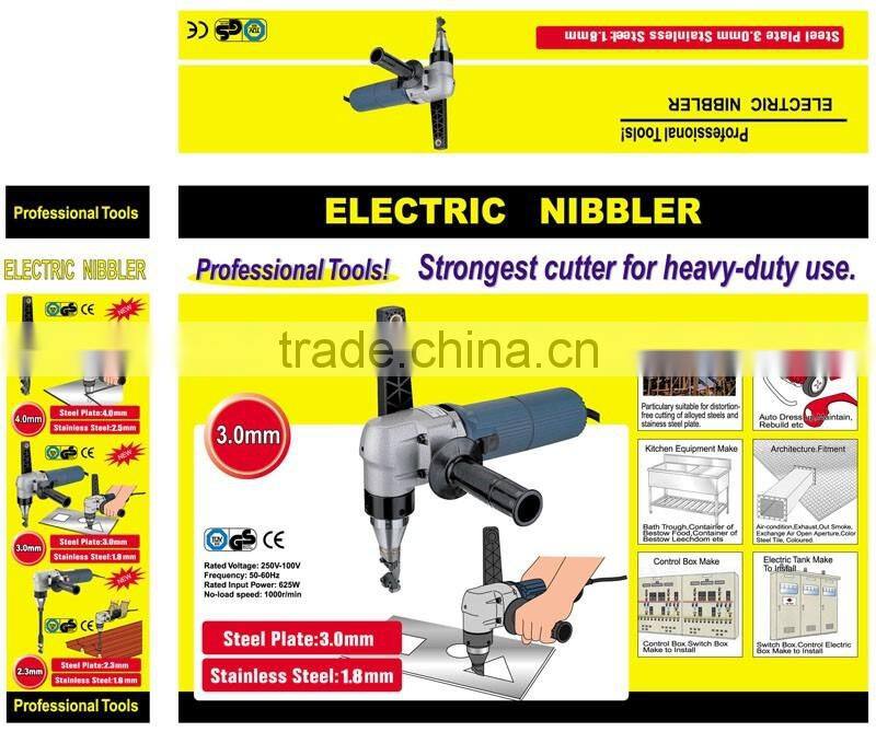 3.0mm 625w Heavy Duty metal cutting machine professional Electric Nibbler
