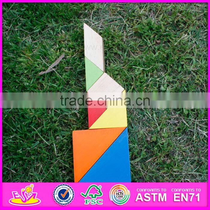 Best design wooden magnetic tangram for sale W13A096