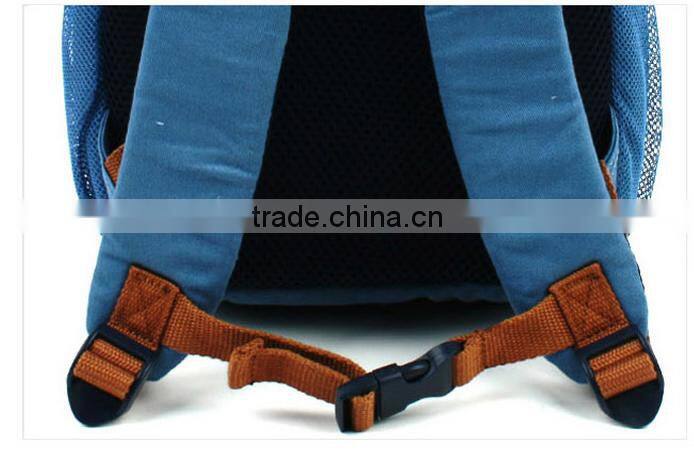 cotton cartoon school backpack for kids