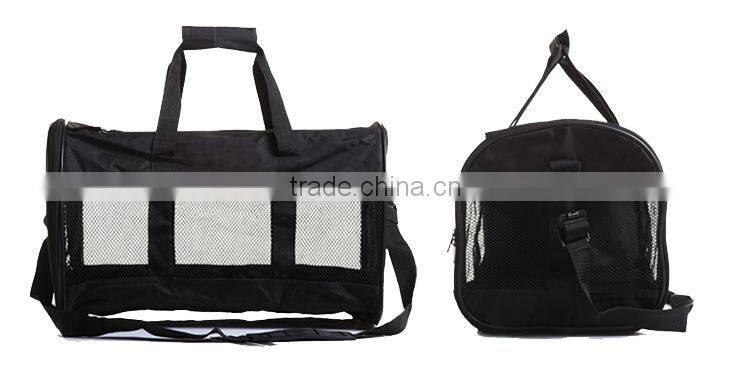 Durable oxford handle pet carrier foldable