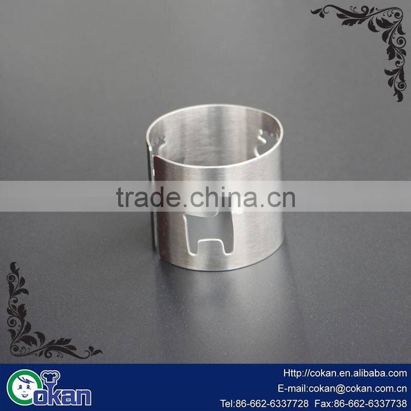 CK-KT699 New design fda and lfgb Stainless Steel napkin ring/napkin rings for weddings/towel ring