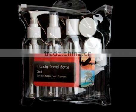 7pcs PET travel bottles set/cosmetic bottle