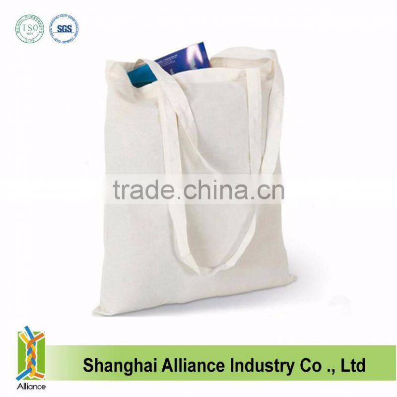 Wholesale Promotional Shopping Reusable Tote Plain White Cotton Bag