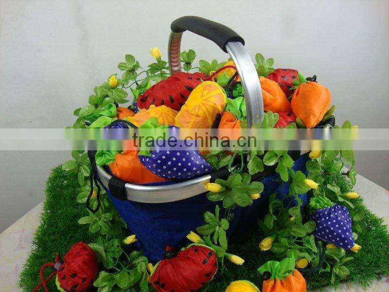 Customized Printing High Quality Nylon 190T Cartoon Folding Shopping Bag