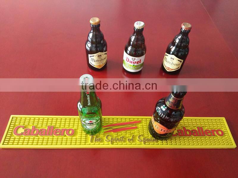 New promotional non slip pvc wine bar mat with LOGO
