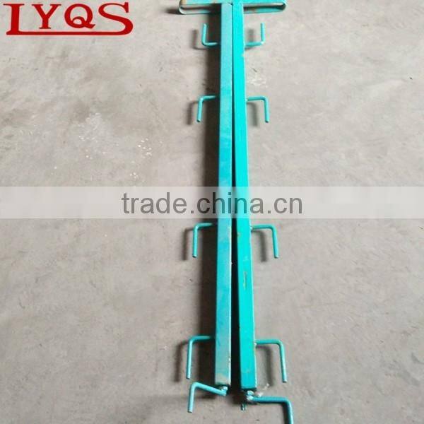 Scaffolding parts used second hand square tube adjustable steel guardrail post for sale